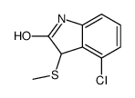 4-chloro-3-methylsulfanyl-1,3-dihydroindol-2-one Structure