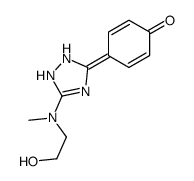 4-[5-[2-hydroxyethyl(methyl)amino]-1,2-dihydro-1,2,4-triazol-3-ylidene]cyclohexa-2,5-dien-1-one结构式