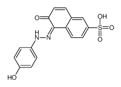 5-[(4-hydroxyphenyl)hydrazinylidene]-6-oxonaphthalene-2-sulfonic acid结构式