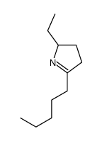 2-ethyl-5-pentyl-3,4-dihydro-2H-pyrrole结构式