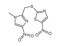 2-[(1-methyl-4-nitroimidazol-2-yl)methylsulfanyl]-5-nitro-1,3-thiazole Structure