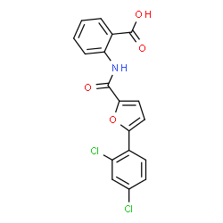 2-{[5-(2,4-Dichlorophenyl)-2-furoyl]amino}benzoic acid picture