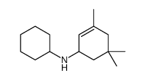 N-cyclohexyl-3,5,5-trimethylcyclohex-2-en-1-amine结构式