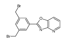 2-[3,5-bis(bromomethyl)phenyl]-[1,3]oxazolo[4,5-b]pyridine结构式