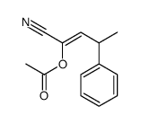(1-cyano-3-phenylbut-1-enyl) acetate结构式
