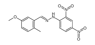 N-(2,4-Dinitro-phenyl)-N'-[1-(5-methoxy-2-methyl-phenyl)-meth-(Z)-ylidene]-hydrazine Structure