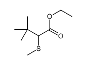 ethyl 3,3-dimethyl-2-methylsulfanylbutanoate结构式
