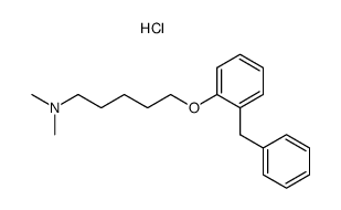 [5-(2-Benzyl-phenoxy)-pentyl]-dimethyl-amine; hydrochloride Structure