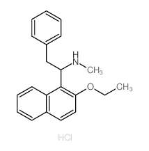 1-(2-ethoxynaphthalen-1-yl)-N-methyl-2-phenyl-ethanamine结构式