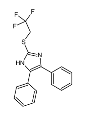 4,5-diphenyl-2-(2,2,2-trifluoroethylsulfanyl)-1H-imidazole Structure
