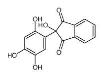 2-hydroxy-2-(2,4,5-trihydroxyphenyl)indene-1,3-dione结构式