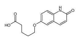 5-[(2-oxo-1H-quinolin-6-yl)oxy]pentanoic acid Structure