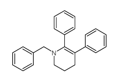 1-benzyl-2,3-diphenyl-5,6-dihydro-4H-pyridine结构式