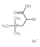 Ethanaminium, 2-bromo-2-carboxy-N,N,N-trimethyl-, bromide(1:1) structure