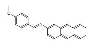 N-anthracen-2-yl-1-(4-methoxyphenyl)methanimine Structure