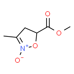 5-Isoxazolecarboxylic acid, 4,5-dihydro-3-methyl-, methyl ester, 2-oxide (9CI)结构式