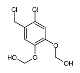 [4-chloro-5-(chloromethyl)-2-(hydroxymethoxy)phenoxy]methanol结构式