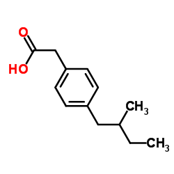 Benzeneacetic acid, 4-(2-methylbutyl)- (9CI) Structure