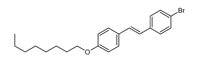 1-bromo-4-[2-(4-octoxyphenyl)ethenyl]benzene结构式