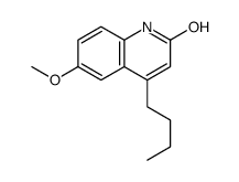 4-butyl-6-methoxy-1H-quinolin-2-one结构式