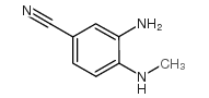 3-amino-4-(methylamino)benzonitrile structure