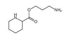 3-aminopropyl piperidine-2-carboxylate结构式
