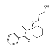 2-[1-(3-hydroxypropoxy)cyclohexyl]-1-phenylpropan-1-one结构式