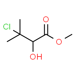 Butanoic acid,3-chloro-2-hydroxy-3-methyl-,methyl ester structure