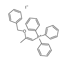 (Z)-(2-(benzyloxy)prop-1-en-1-yl)triphenylphosphonium iodide结构式