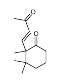 (E)-4-(1,2,2-Trimethyl-6-oxo-cyclohexyl)-but-3-en-2-on Structure