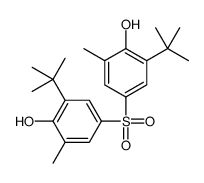 2-tert-butyl-4-(3-tert-butyl-4-hydroxy-5-methylphenyl)sulfonyl-6-methylphenol Structure