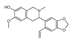 6-methoxy-2-methyl-3-(6-vinyl-benzo[1,3]dioxol-5-yl)-1,2,3,4-tetrahydro-isoquinolin-7-ol Structure