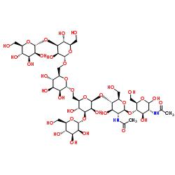 MANNOPENTAOSE-DI(N-ACETYL-D-*GLUCOSAMINE) Structure