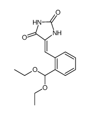 5-(2-(diethoxymethyl)benzylidene)imidazolidine-2,4-dione Structure