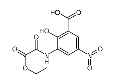 3-[(2-ethoxy-2-oxoacetyl)amino]-2-hydroxy-5-nitrobenzoic acid结构式