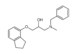1-(N-Benzyl-N-methylamino)-3-(4-indanyloxy)-2-propanol structure