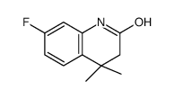 7-Fluoro-4,4-dimethyl-3,4-dihydro-1H-quinolin-2-one结构式