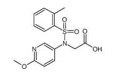 [(6-methoxy-pyridin-3-yl)-(toluene-2-sulfonyl)-amino]-acetic acid结构式