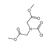 chlorocarbonylimino-di-acetic acid dimethyl ester Structure