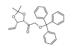 L-erythro-Hex-5-en-2-ulose, 5,6-dideoxy-3,4-O-(1-Methylethylidene)-1-O-(triphenylmethyl)- (9CI) Structure