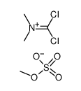 dichloromethylene-dimethyl-ammonium; methyl sulfate结构式