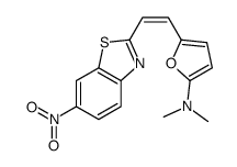 N,N-dimethyl-5-[2-(6-nitro-1,3-benzothiazol-2-yl)ethenyl]furan-2-amine Structure