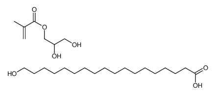 2,3-dihydroxypropyl 2-methylprop-2-enoate,18-hydroxyoctadecanoic acid结构式