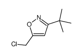 3-tert-butyl-5-(chloromethyl)-1,2-oxazole结构式