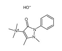 (1,5-dimethyl-3-oxo-2-phenyl-2,3-dihydro-1H-pyrazol-4-yl)-trimethyl-ammonium, hydroxide Structure