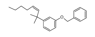(Z)-1-(1,1-Dimethyl-2-heptenyl)-3-(phenylmethoxy)benzene structure