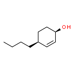 2-Cyclohexen-1-ol, 4-butyl-, (1R,4S)-rel- (9CI) structure