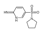 5-pyrrolidin-1-ylsulfonylpyridin-2-amine结构式