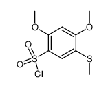 2,4-dimethoxy-5-(methylthio)benzene-1-sulfonyl chloride Structure