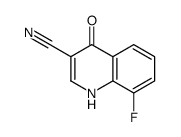 8-Fluoro-4-oxo-1,4-dihydro-3-quinolinecarbonitrile结构式